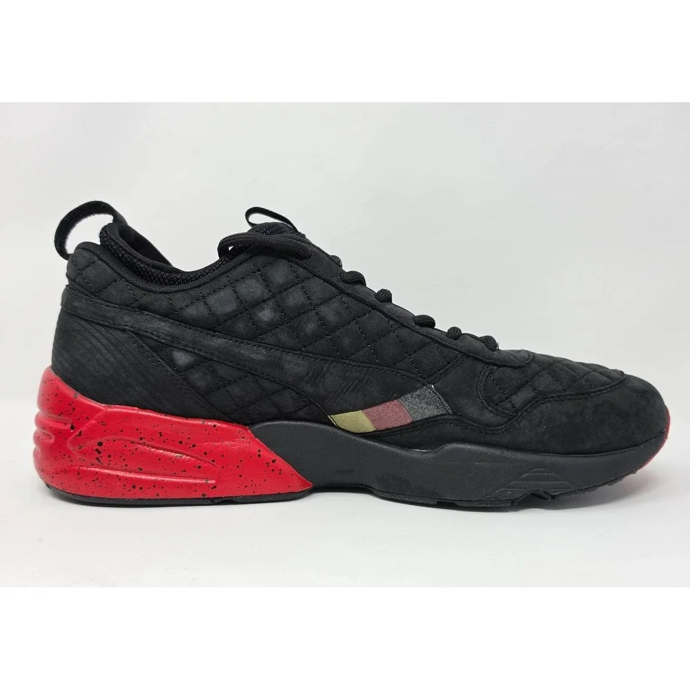 Puma R698 Nubuck x Highsnobiety x Ronnie Fieg Black/Red Shoes 360323 01 Men's 11